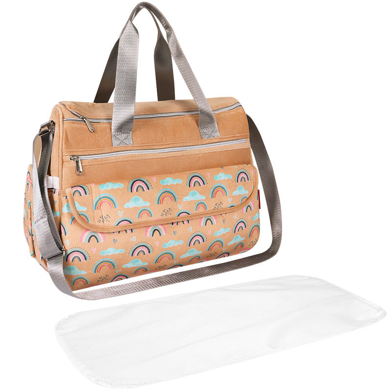 Multifunctional tote bag with removable changing mat Bowlift