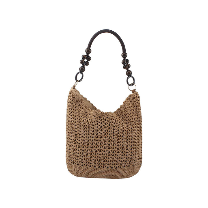 Handcrafted bag with wooden handles Bowlift