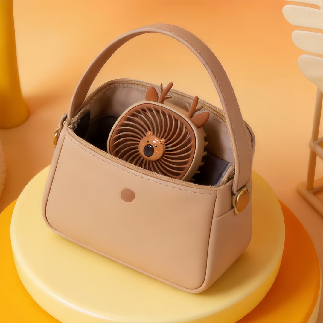 Women Portable Mini-Fan with Cute Design Bowlift