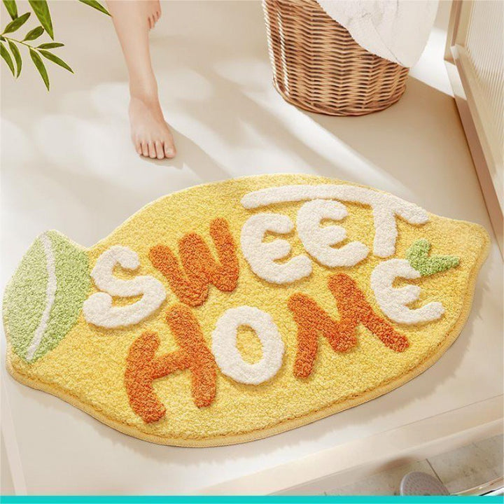 Lemon Slice Shape Bath Mat Bowlift