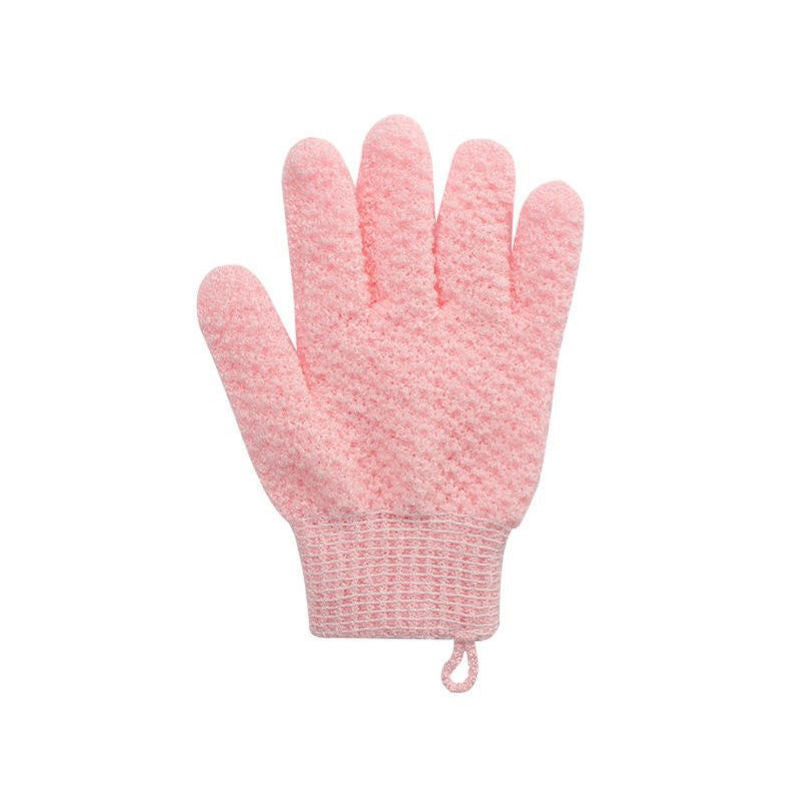 Exfoliating Shower Gloves with Soft Textured Scrub Fabric and Stretchy Elastic Cuff Bowlift