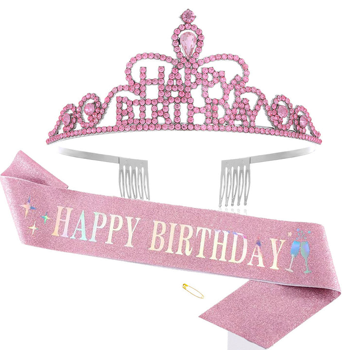 Women Funkenkrone with "Happy Birthday" lettering Bowlift