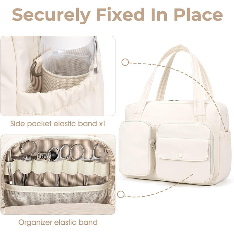 Multifunctional everyday bag with external compartments Bowlift