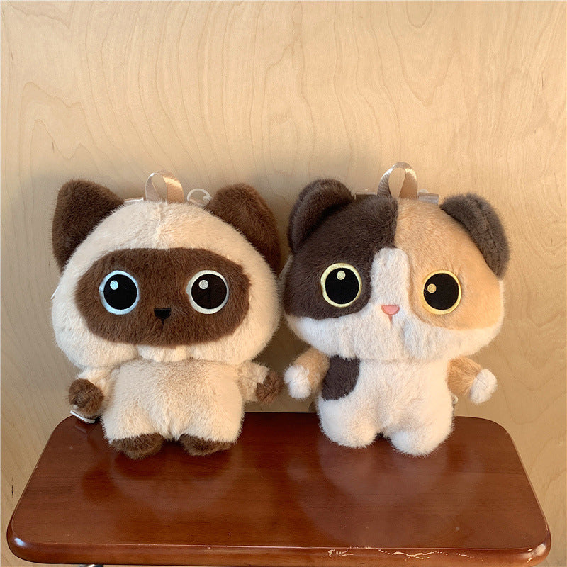 Cute Plush Cat Backpack Bowlift