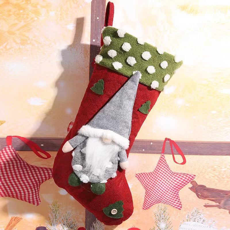Festive Christmas stocking with nostalgic design Bowlift