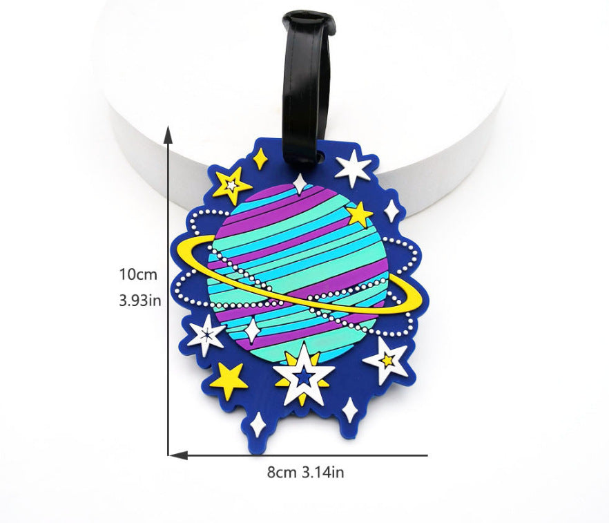 Planet-Themed Luggage Tag Bowlift