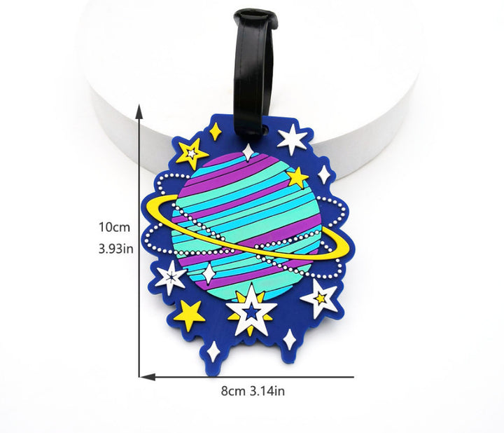 Planet-Themed Luggage Tag Bowlift