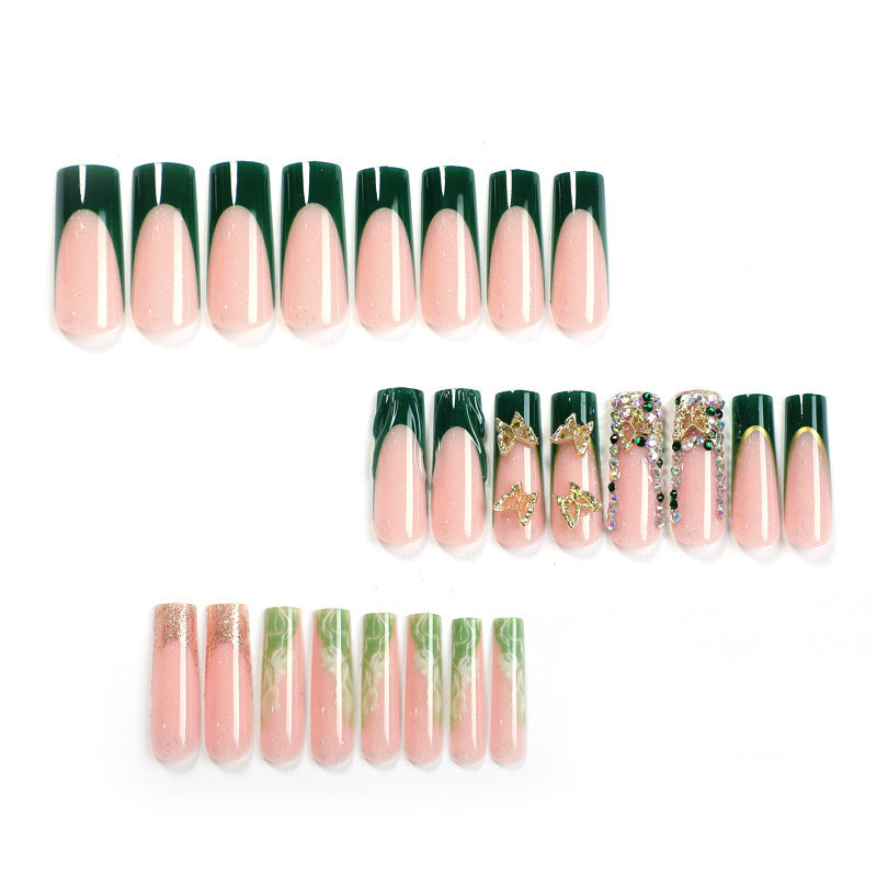 Decorative Press-On Nail Set Bowlift