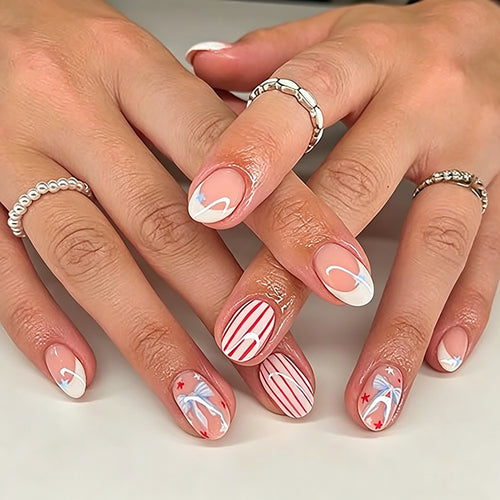 Themed Artistic Press-On Nail Art Set