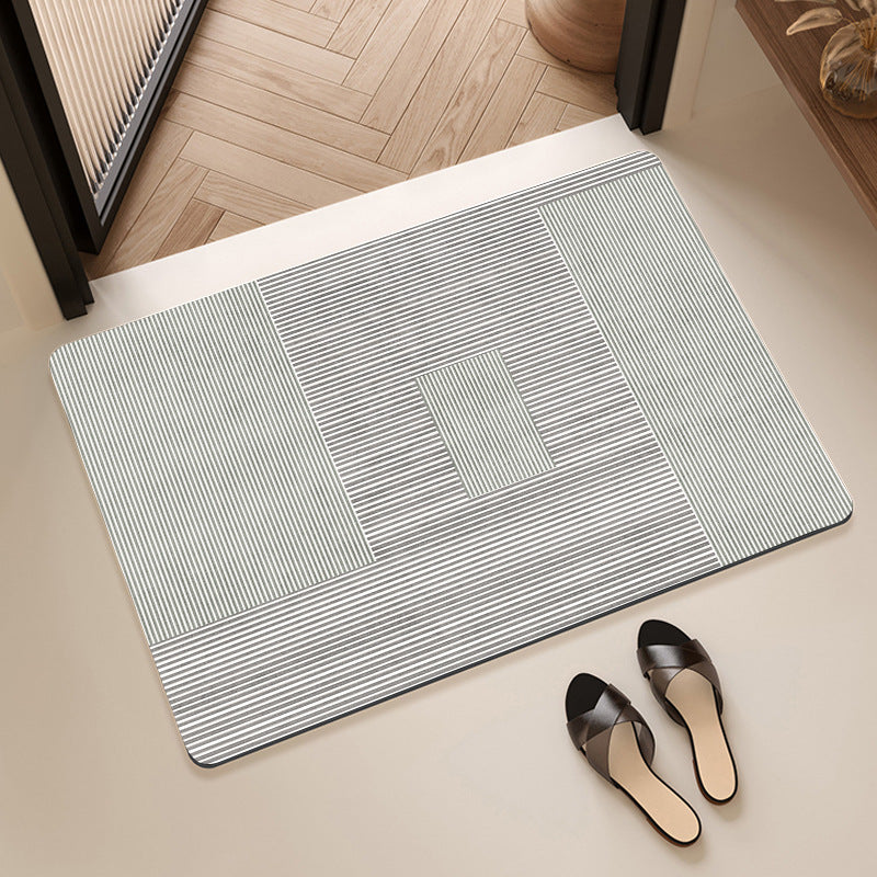 Textured Abstract Design Bath Mat Bowlift