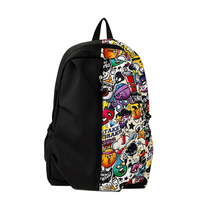 Trendy Graphic Print Backpack Bowlift