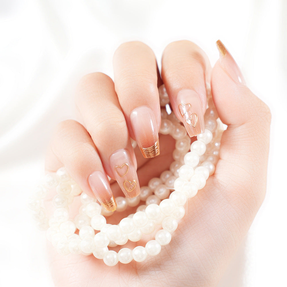 Intricate Nail Art Press-On Tips Bowlift