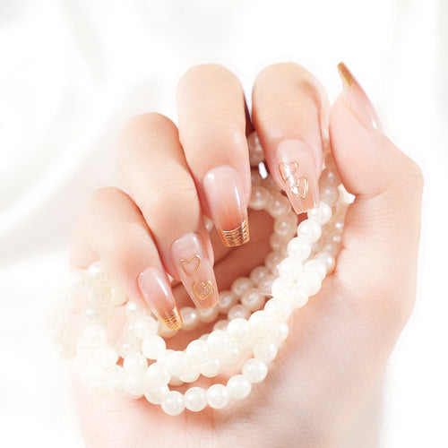 Intricate Nail Art Press-On Tips Bowlift