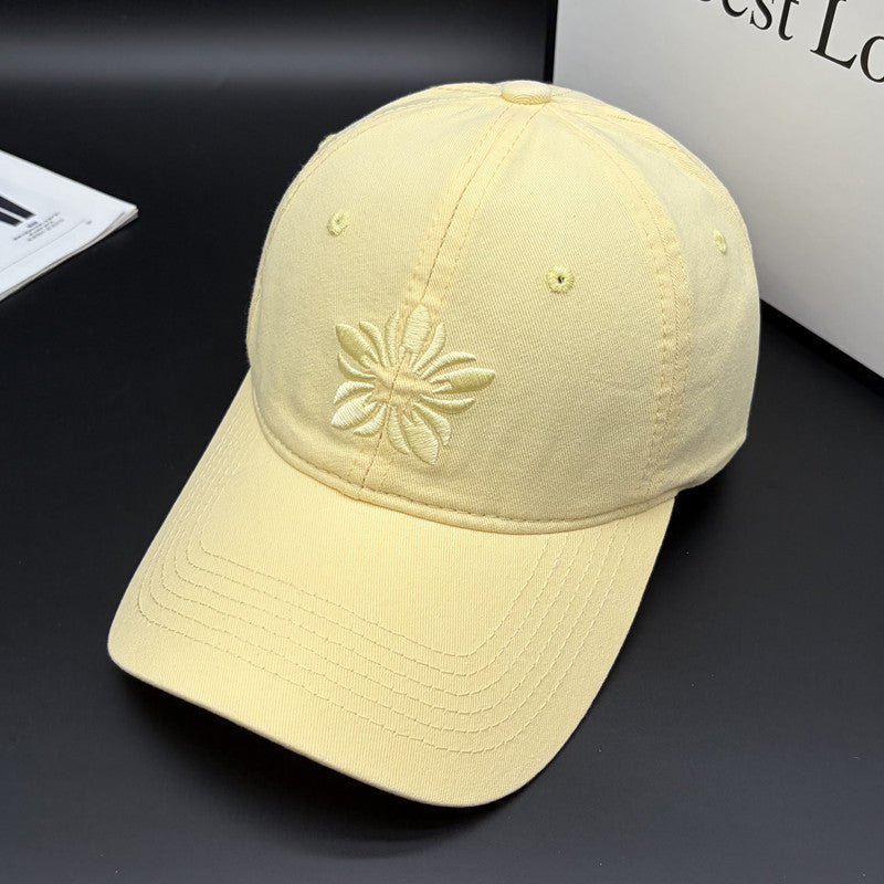 Women's Embroidered Cotton Adjustable Cap Bowlift