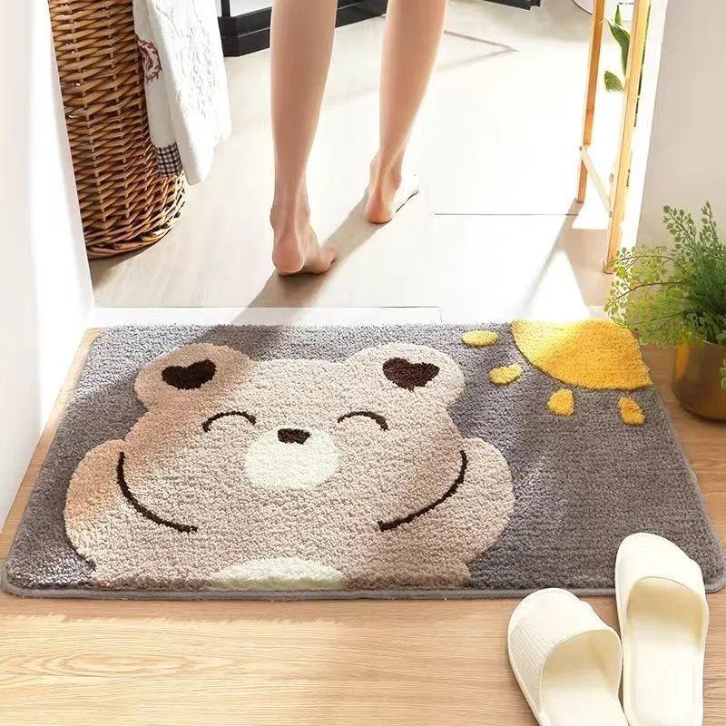 Playful Penguin-Themed Bath Mat Bowlift