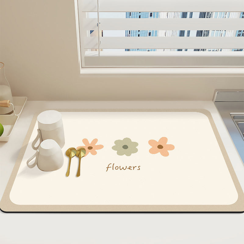 Decorative Kitchen Counter Protector Mat Bowlift