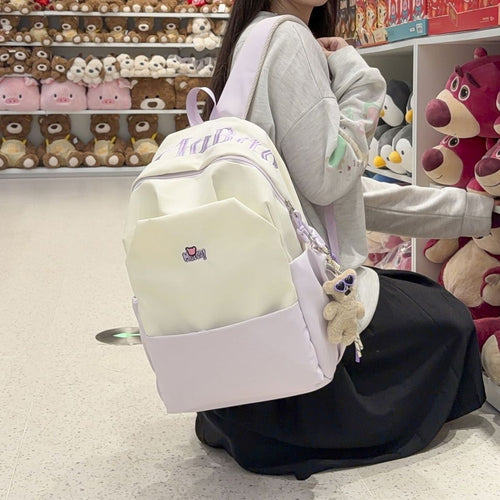 Playful backpack with embroidered Bowlift motif