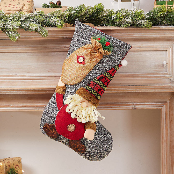 Festive Christmas stocking with nostalgic design Bowlift