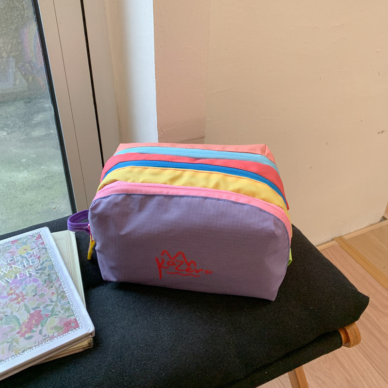 Multi-Zipper Cosmetic Bag Bowlift