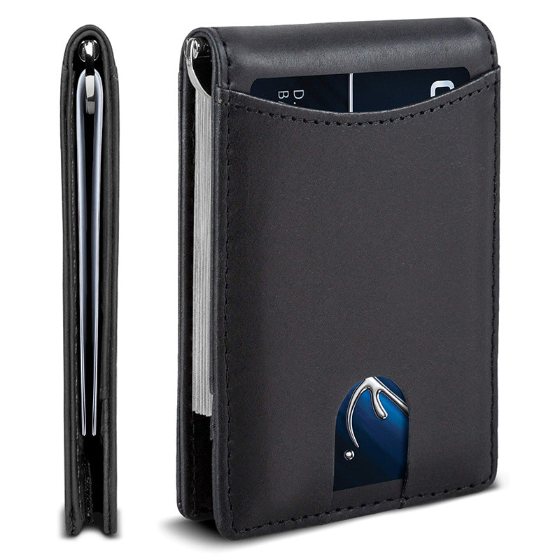 Ultra-Slim RFID-Blocking Leather Cardholder Bowlift