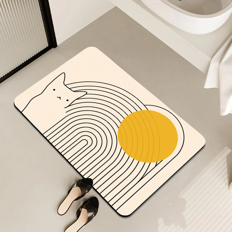 Artistic Bath Mat Bowlift