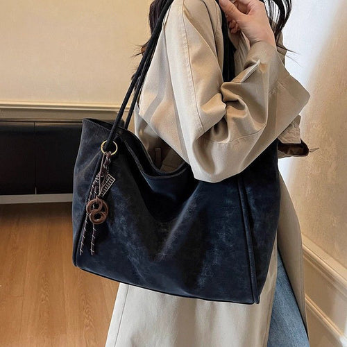 Chic Oversized Leather Tote Bag Bowlift