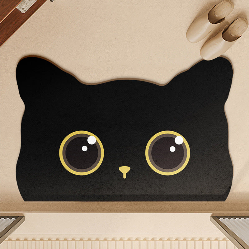 Cat Face Design Area Mat