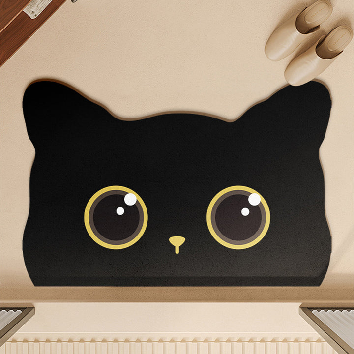 Cat Face Design Area Mat