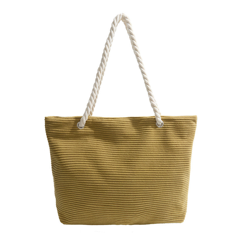 Stylish Textured Beach Tote Bowlift