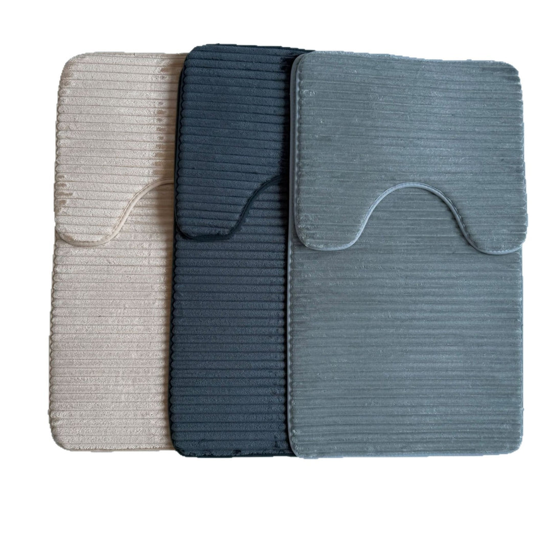 Plush Bathroom Mat Set Bowlift