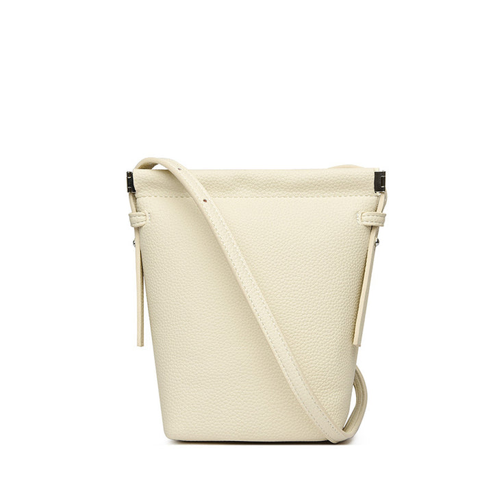 Elegant Textured Bucket Bag Bowlift