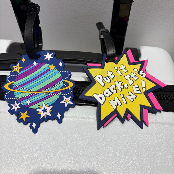 Planet-Themed Luggage Tag Bowlift