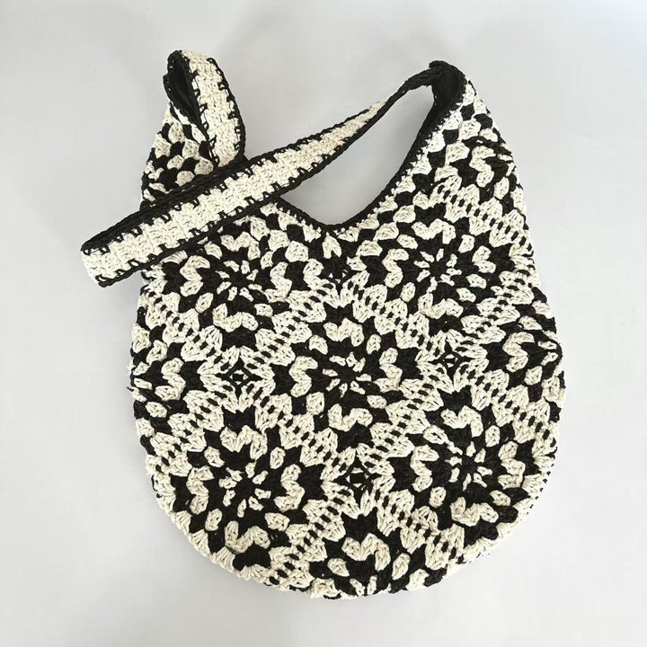 Fashionable crochet shoulder bag Bowlift