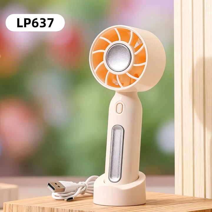 Portable hand fan with LED display Bowlift