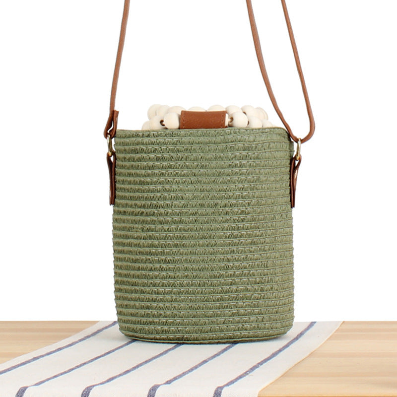 Handbag Made of Woven Natural Material Bowlift