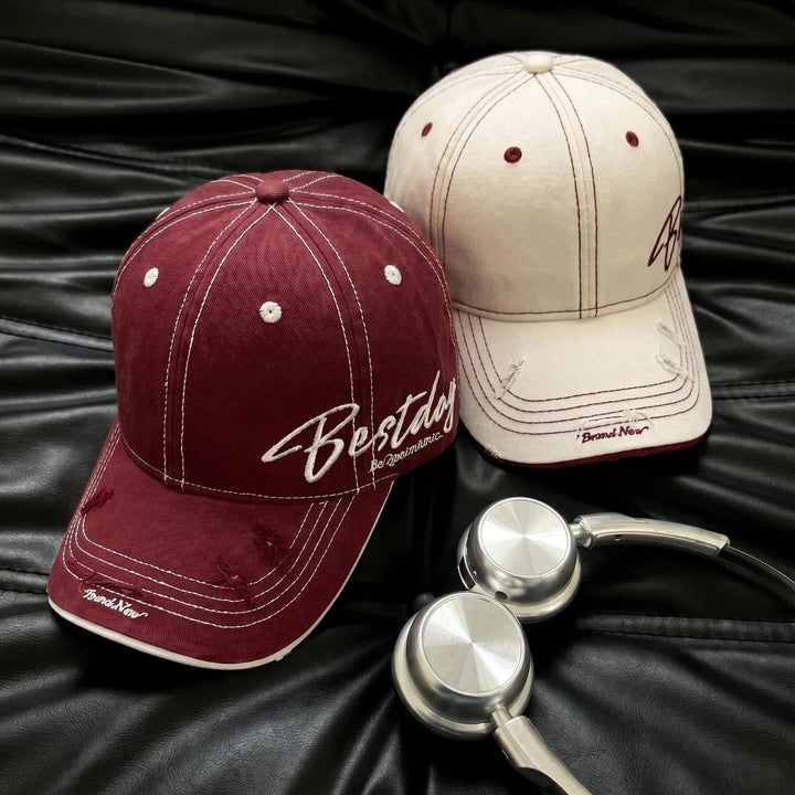 Men's Distressed Casual Cotton Baseball Cap Bowlift