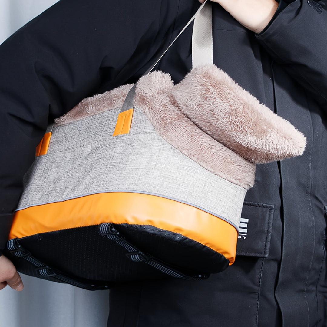 Cozy Fleece-Lined Dog Bed
