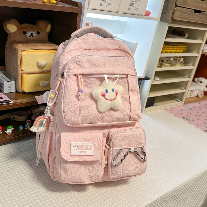 Adorable Cartoon-Themed Backpack Bowlift