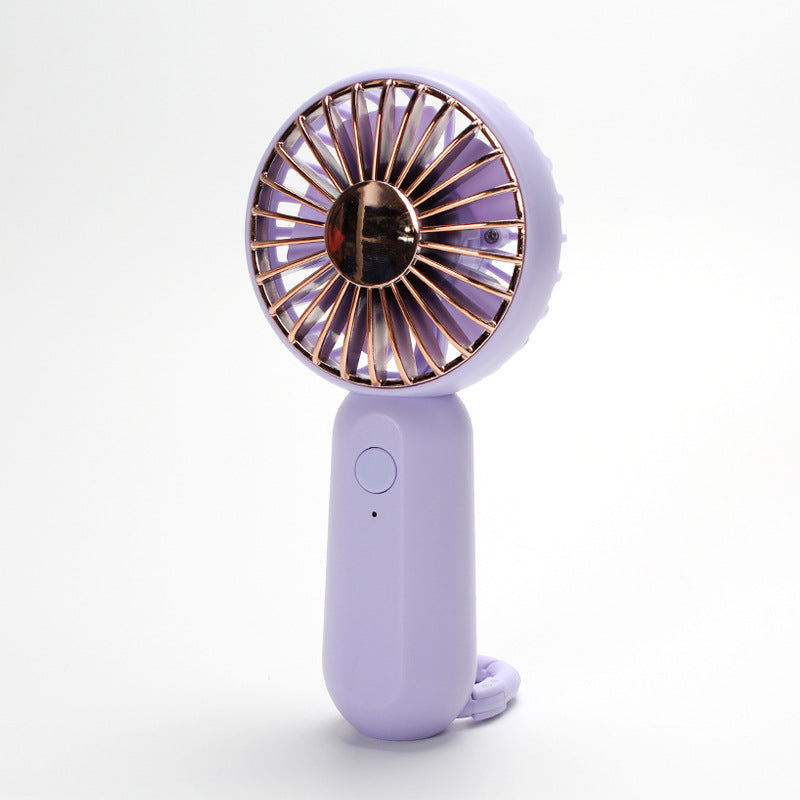 Unisex portable mini hand fan with USB charging and carrying strap Bowlift