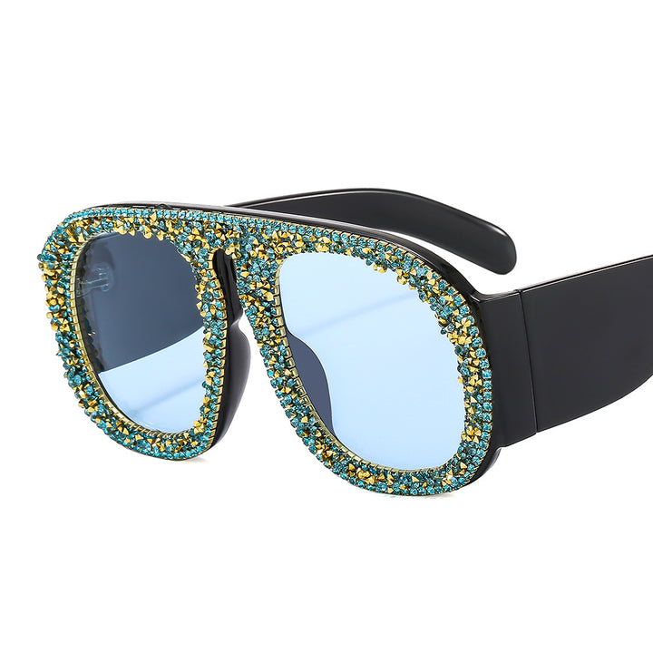 Women's eye-catching sunglasses with crystal embellishment Bowlift