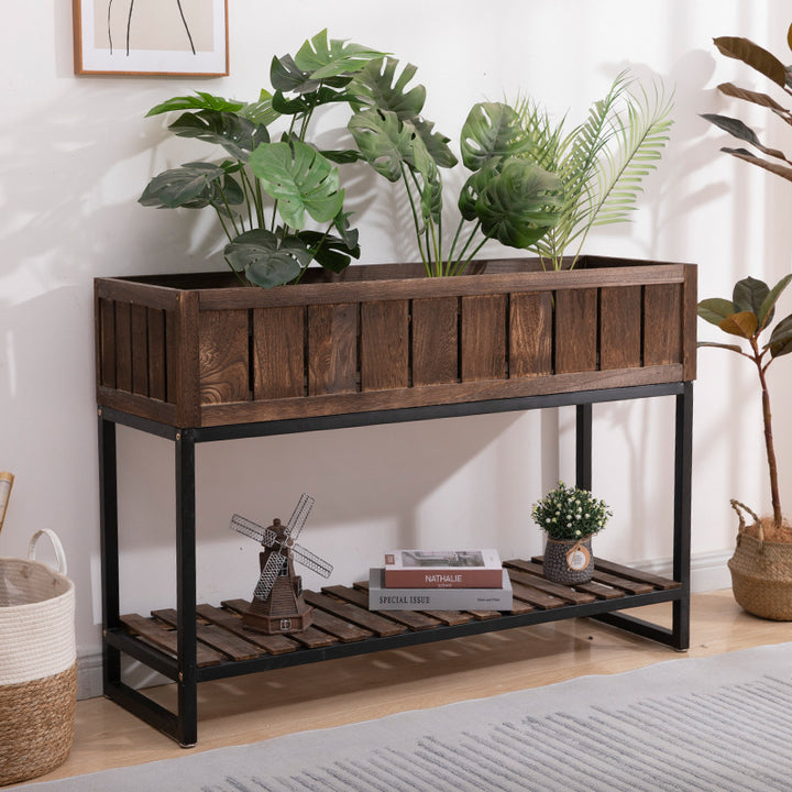 Wooden Planter Stand Bowlift