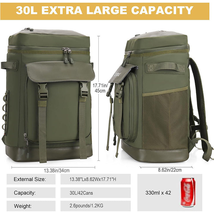 Insulated Outdoor Cooler Backpack Bowlift