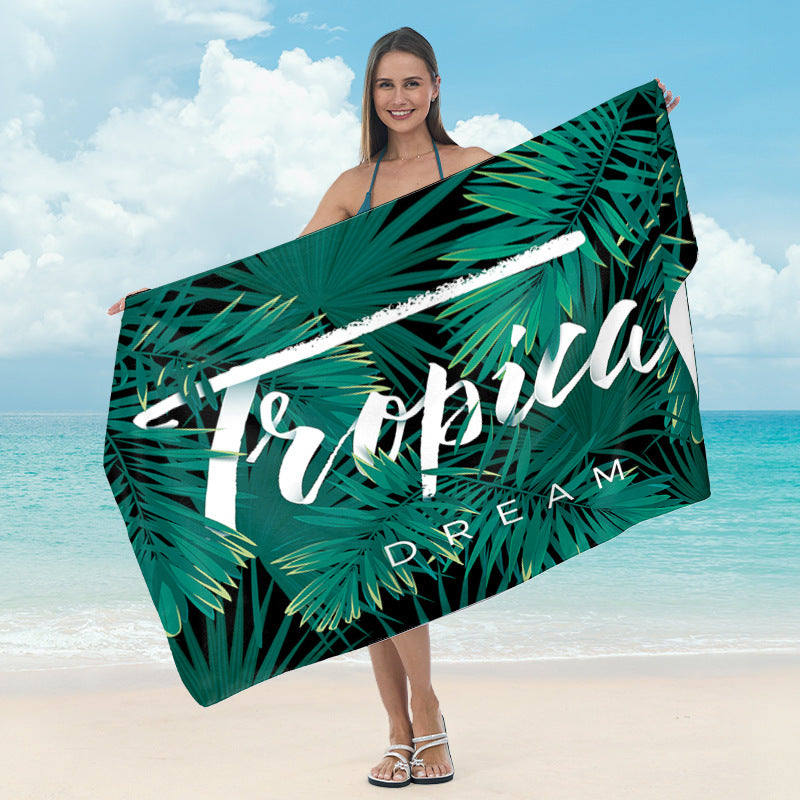 Beach towel with creative surf motif Bowlift