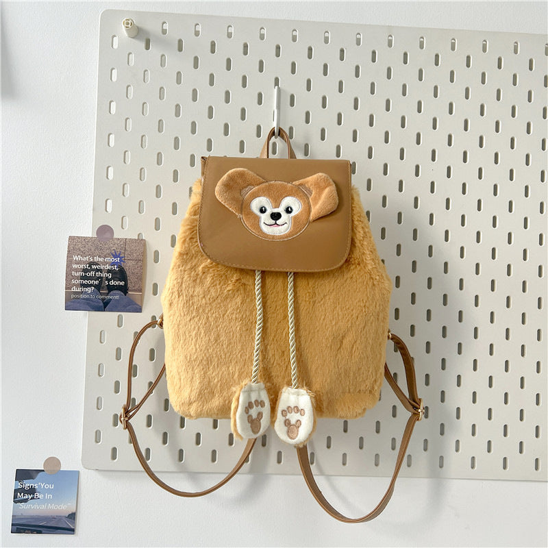 Plush backpack with animal motif Bowlift