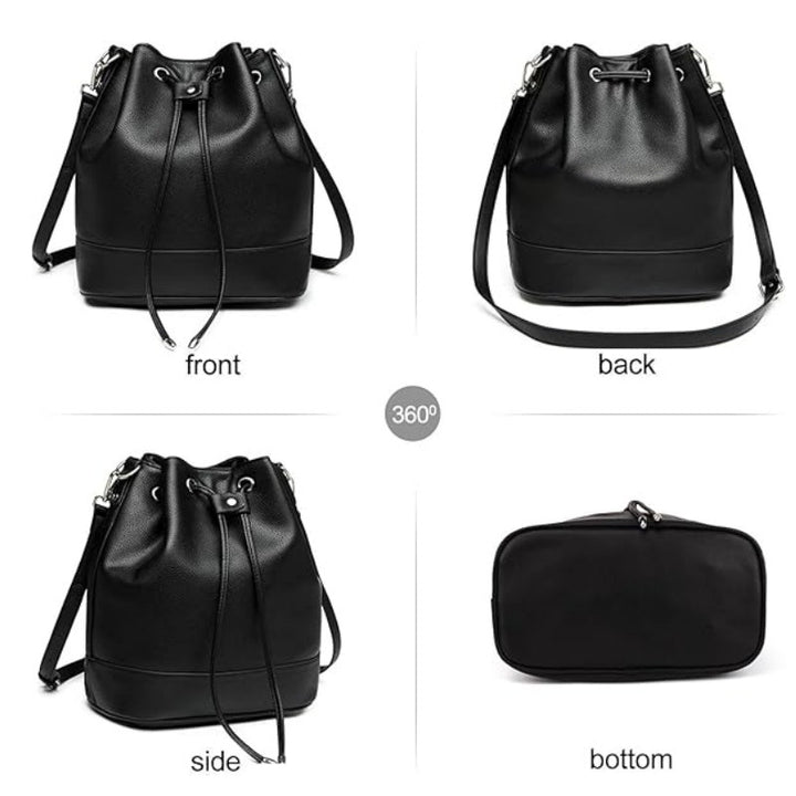 Practical drawstring bag with adjustable shoulder strap Bowlift
