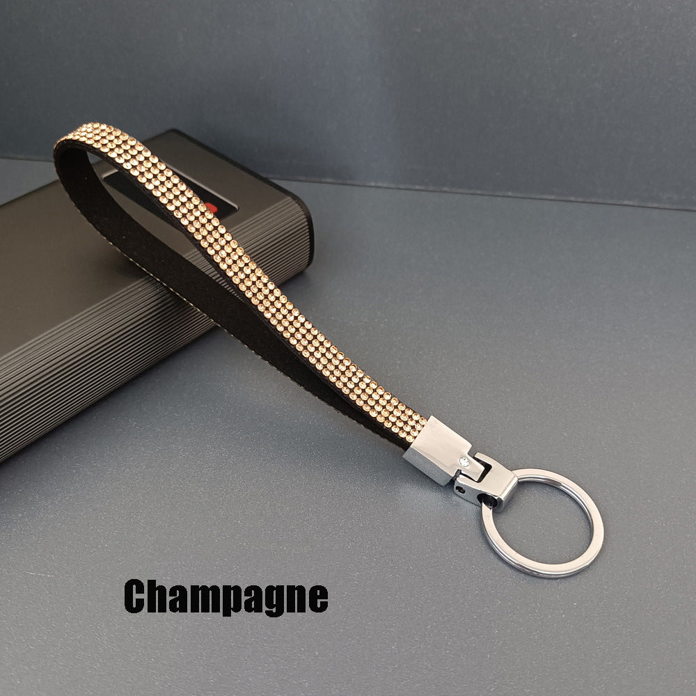 Elegant Rhinestone Keychain Strap Bowlift