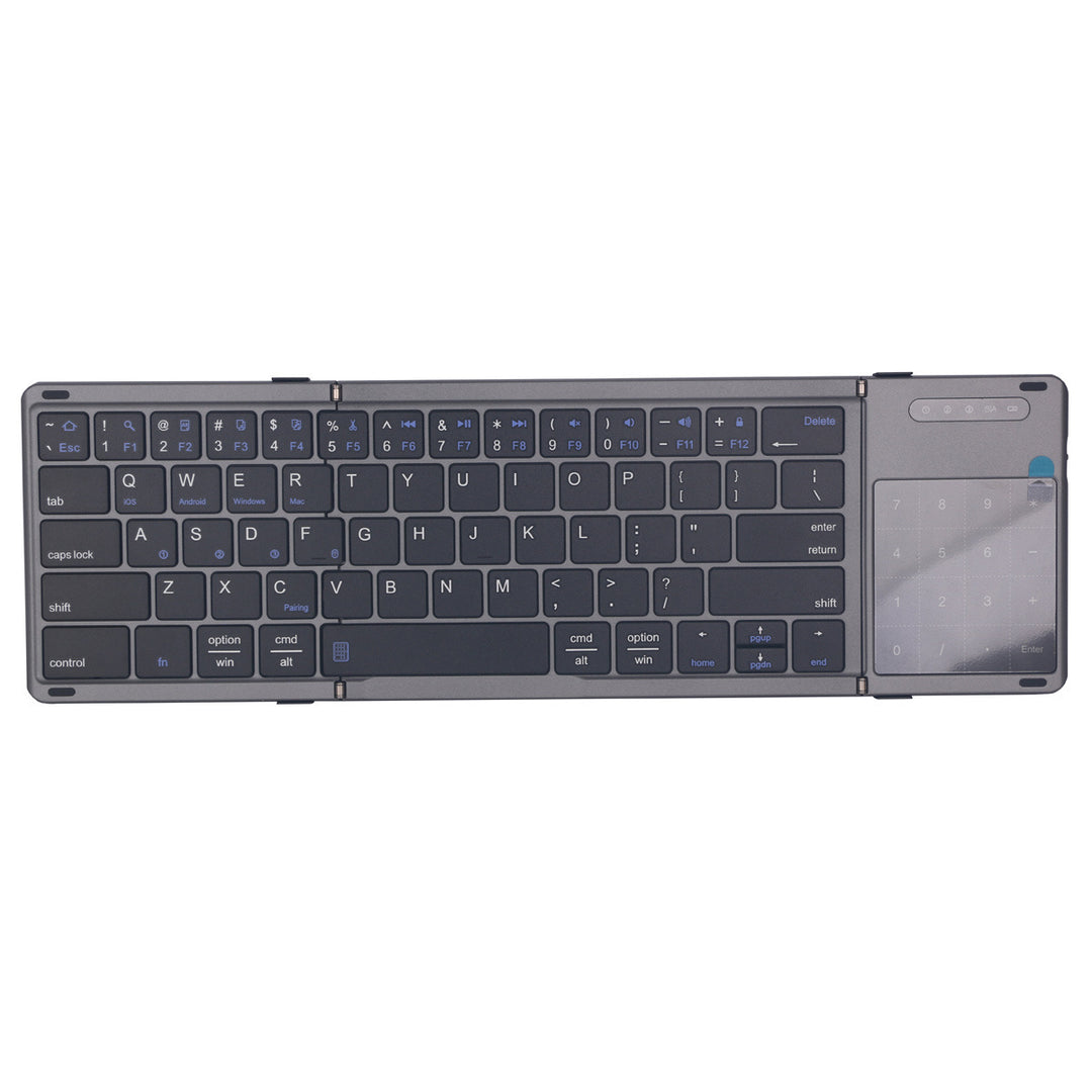 Portable Folding Keyboard with Touchpad Bowlift
