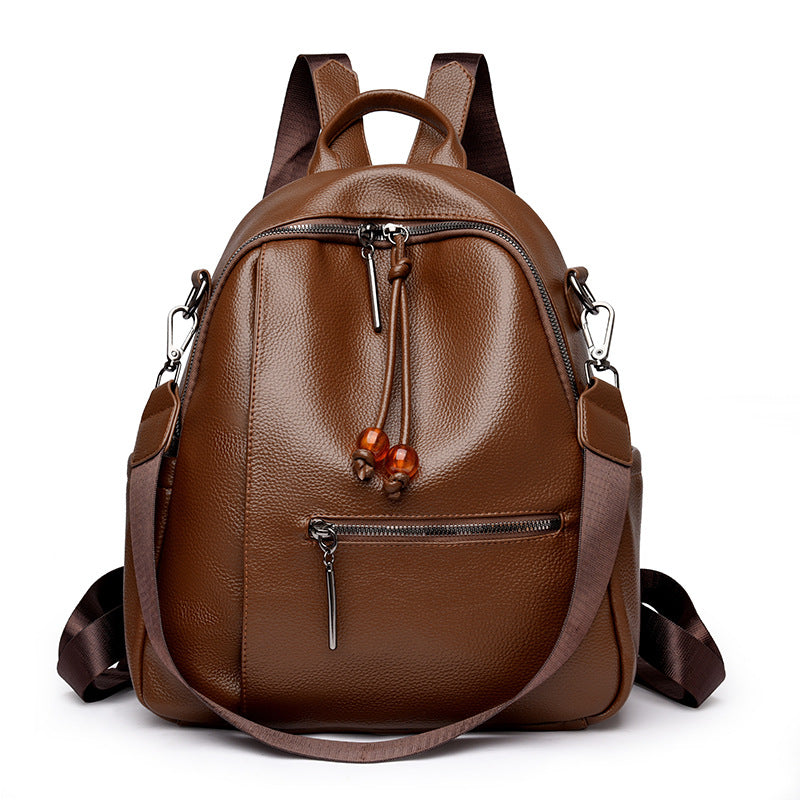 Premium Leather Travel Backpack Bowlift