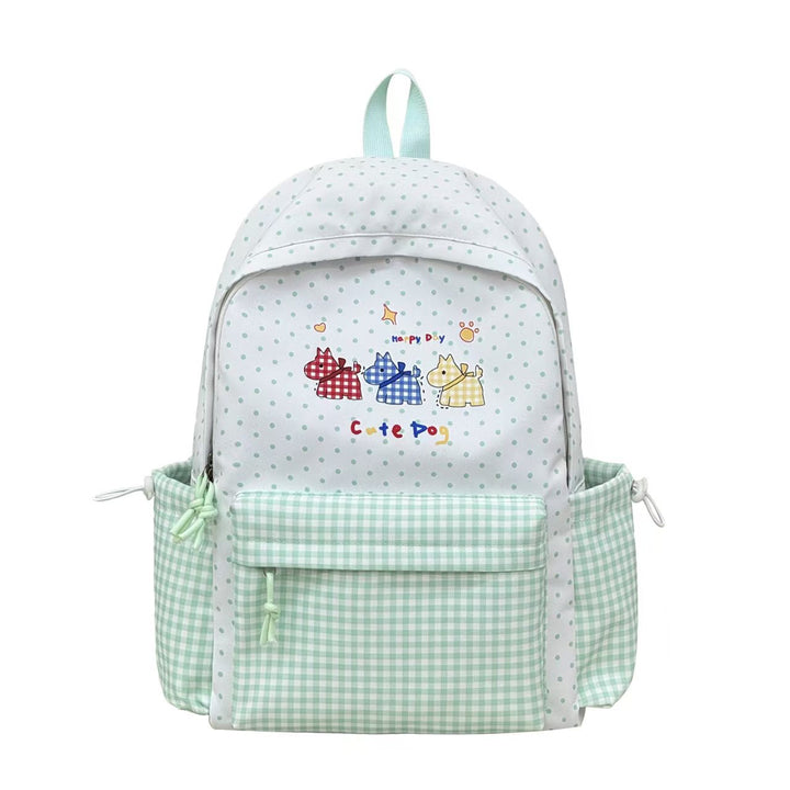 Playful Dog Illustration Backpack Bowlift