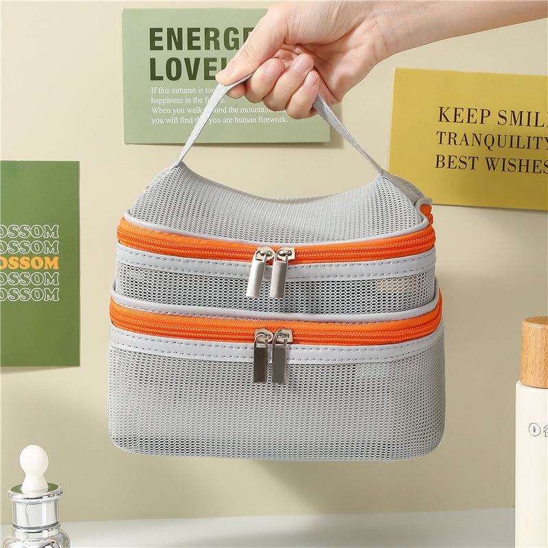 Dual Compartment Makeup Organizer Case Bowlift